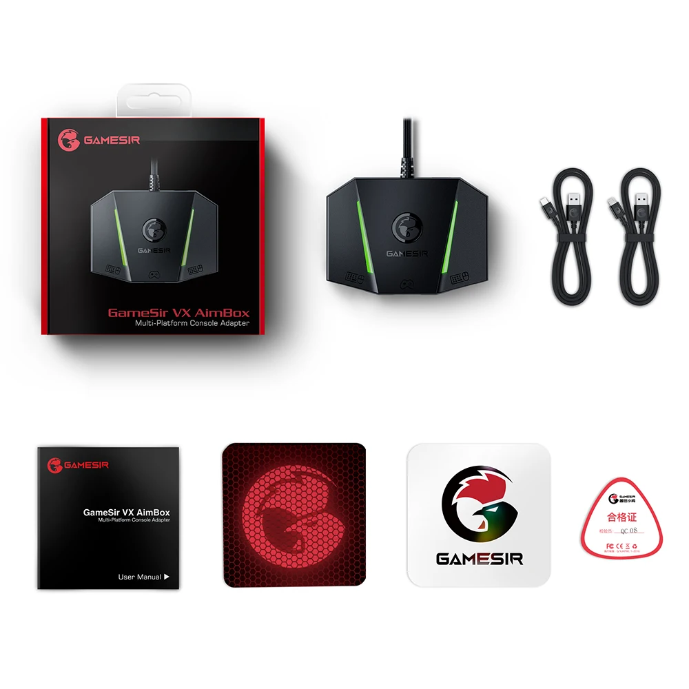 

GameSir VX AimBox Keyboard Mouse Adapter Gamepad Controller Converter for Xbox Series X/S/ Xbox One/PS4 /Nintendo Switch