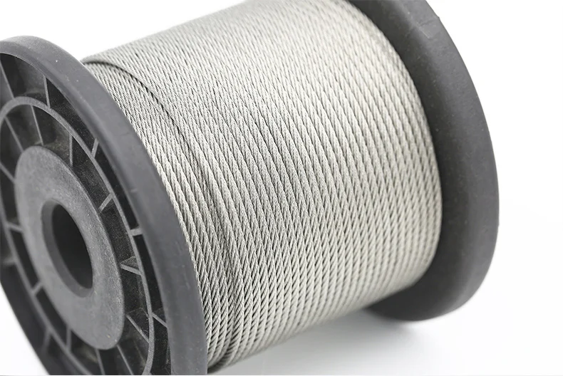 

2 метра 304 нержавеющая сталь 7*19 нержавеющий гибкий провод веревка мягкий кабель бельевая веревка растягивающийся кабель рыболовный подъемный кабель