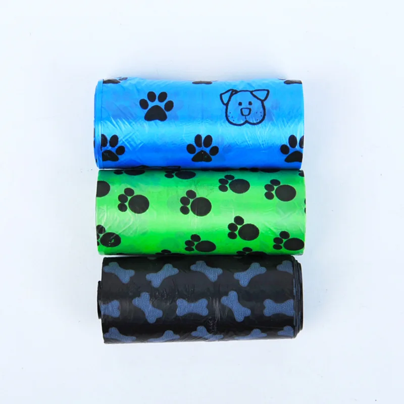 1 рулон/15 шт. набивные мешки для кошек наружных собак сбора отходов домашней
