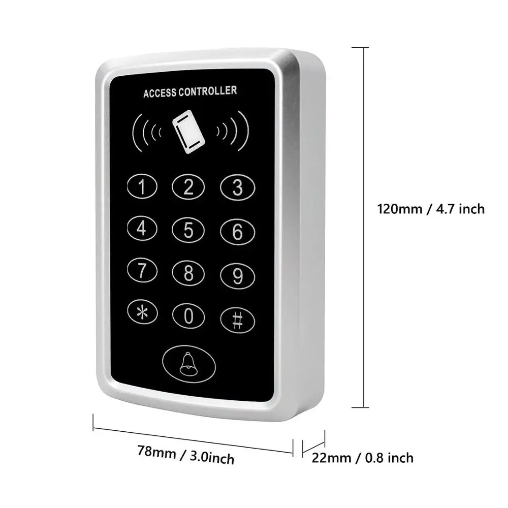 RFID Door Access Control System Kit Controller Keypad access + Power Supply Electric Magnetic Lock Bolt Strike Locks | Безопасность и