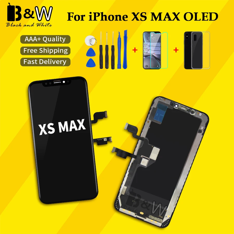 AAA +++ качественный OEM дисплей для iPhone XS MAS OLED 6 5 дюймов Pantalla MAX с отличным 3D сенсорным
