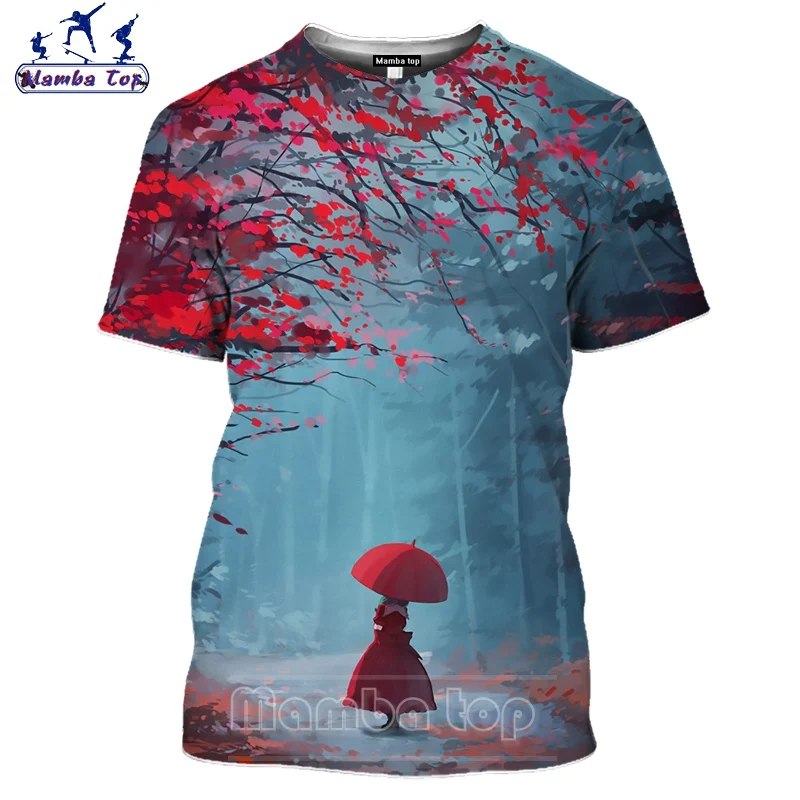 Топ Mamba Touhou футболка с 3D принтом милые Мультяшные мужские футболки круглым