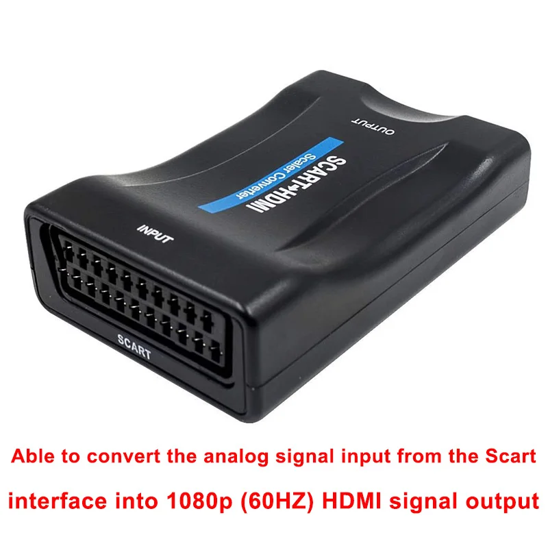 1080P HDMI-Совместимость с SCART Video Audio высококлассный конвертер AV для HD TV DVD Sky Box STB Plug and