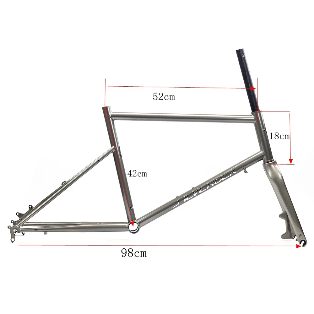 SILVEROCK хромированная рама углеродная вилка 451 406 20 1 1/8 Minivelo дисковый суппорт
