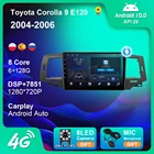 Автомагнитола для Toyota Corolla 9 E120 2004 2005 2006, мультимедийный проигрыватель для автомобиля Android, мультимедийный проигрыватель с GPS, 2 Din, без DVD