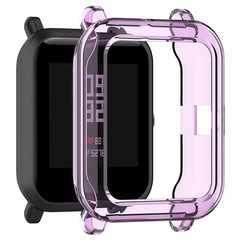 Защитный чехол для часов подходит Xiaomi Huami Amazfit Bip Youth гибкий из ТПУ с защитой от