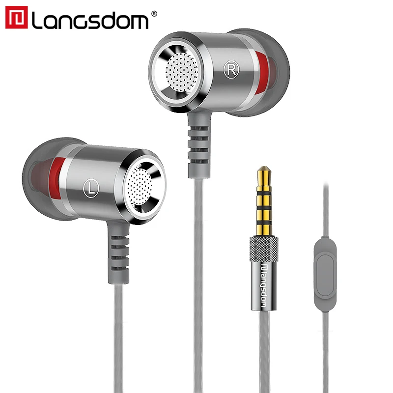 

Langsdom M400 Wired Headphones in-ear Earphone Gaming headsets Super Bass Stereo Earbuds With Microphone For PC MP3 Xiaomi OPPO