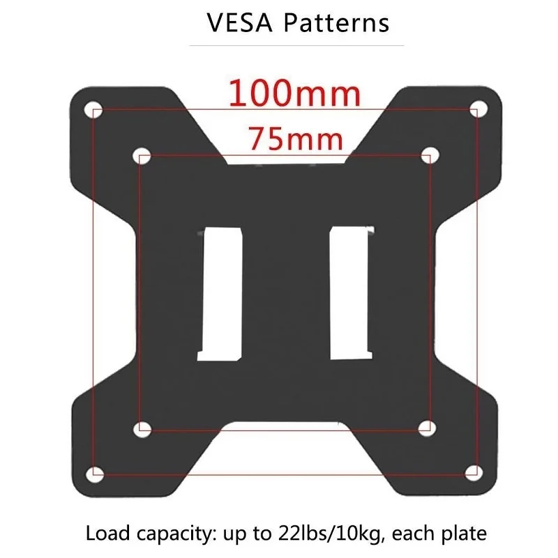 Настольная подставка для ПК кронштейн двух мониторов 13-27 дюймов настольная