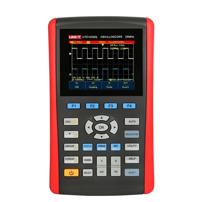 UNI T UTD1025DL Ручные Цифровые осциллографы 2CH Scopemeter измеритель объема 7 дюймов