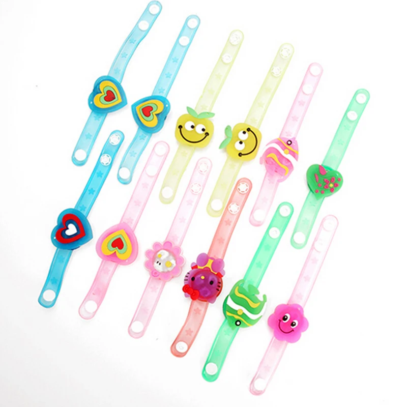 2 шт. мигающий светодиодный мультяшный браслет светящаяся игрушка для детей