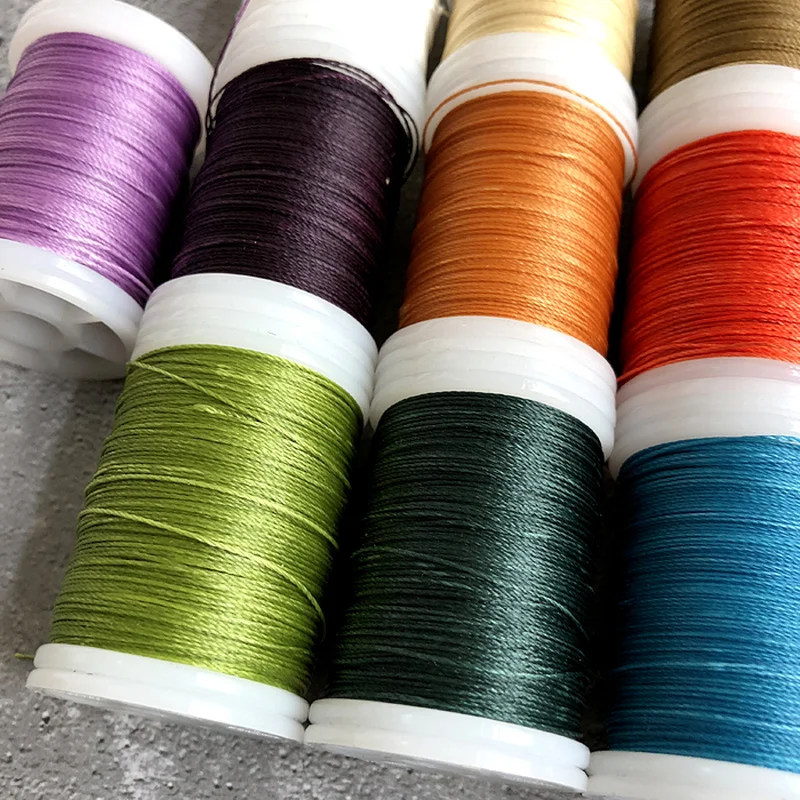 120 м Вощеная Полиэфирная нить 0 5 мм для кожи сделай сам вощеная веревка шнур Шитье