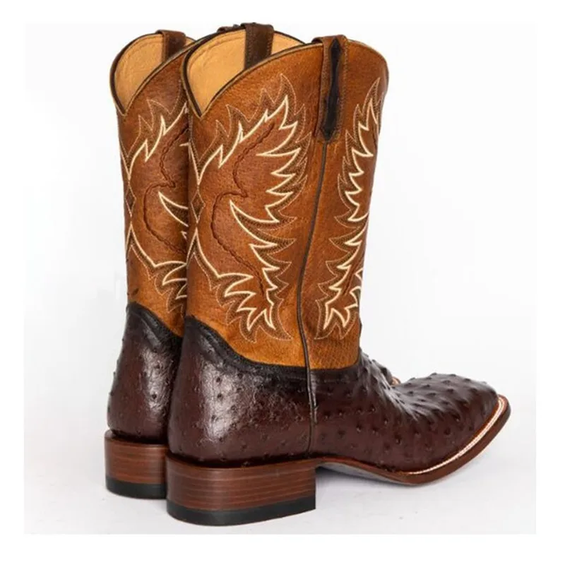 Мужские ботинки до середины икры Обувь для отдыха ручной работы в стиле ретро