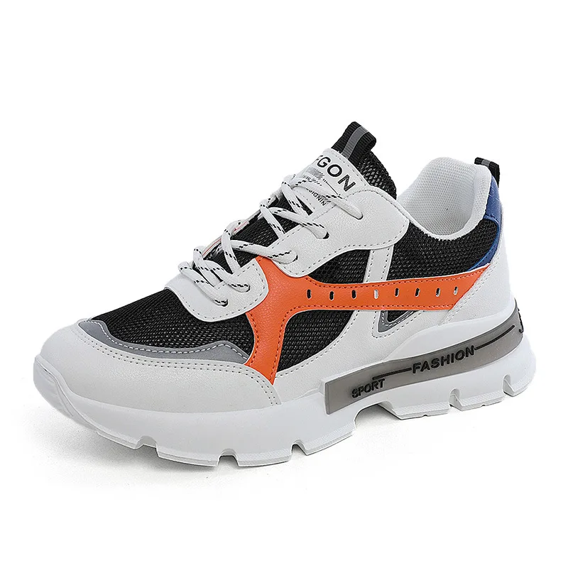 

Новинка лета 2021, Белая обувь, женская обувь, подходящие ко всему кроссовки, дышащие сетчатые спортивные туфли