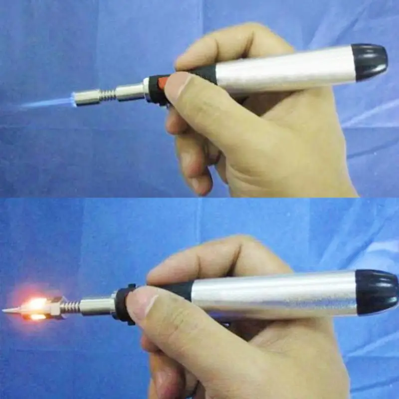 

Electronics DIY Tool 12ml Gas Blow Torch Soldering Solder Iron Gun with Tool Tip Cordless Pen Burner Wholesale