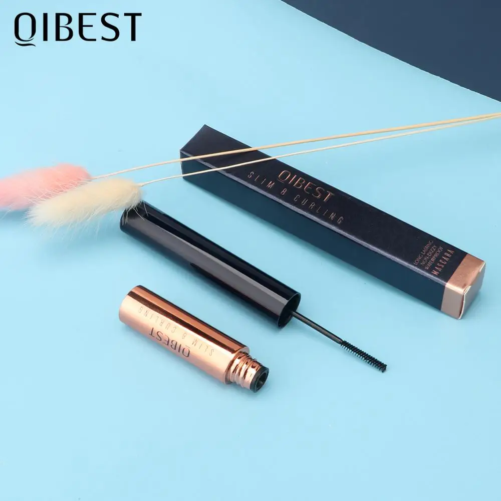 QIBEST Новейшая 3D тушь для ресниц Rimmel макияж черная водостойкая Удлиняющая Тушь