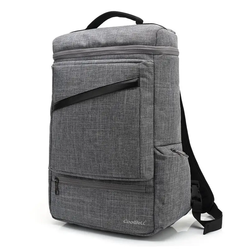 

Мужские рюкзаки, крутой тканевый костюм с колокольчиком и портом USB для зарядки, мужской водонепроницаемый рюкзак для ноутбука 15,6 дюйма, сер...