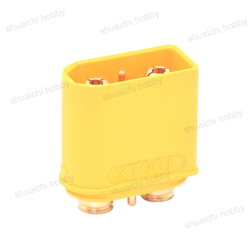 

10PCS Amass XT90(2+2)PB Male Plug 30A Gold-plated Battery Connector with Dual Signal Pin for RC Aircraft Drone PCB Board