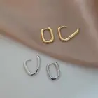 Минималистичные круглые серьги-гвоздики, очаровательные, женские, винтажные, геометрические, эллипс, ручной работы, аксессуары для вечеринок, ювелирные изделия, подарок