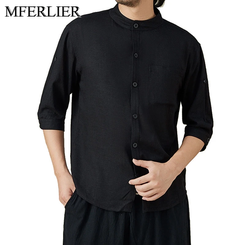 

Лето-Осень мужские рубашки 5XL 6XL 7XL бюст 147 см хлопок, Болье размера плюс рубашка для мужчин