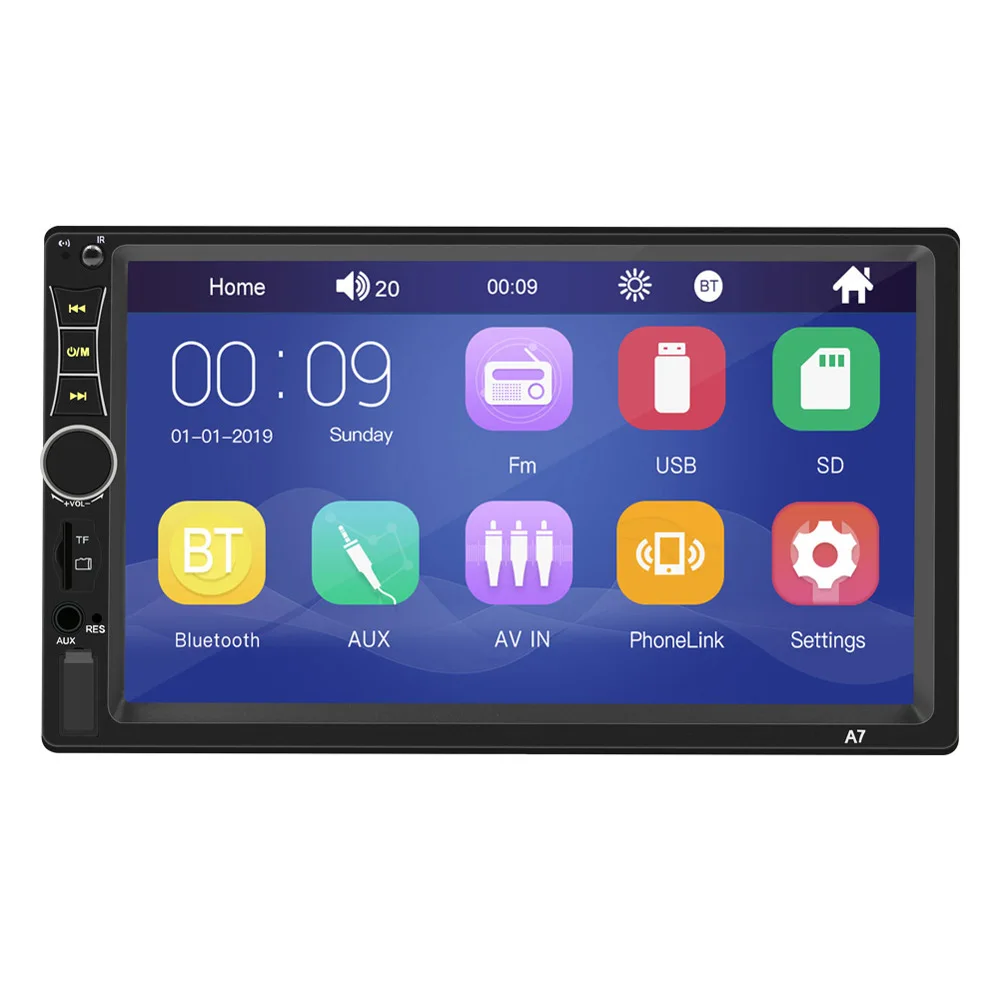 7 Inch High Definition bluetooth MP5 Player Car Multimedia Player Touch Screen Multi-Mode MP5 Support FM Radio Reversing Image