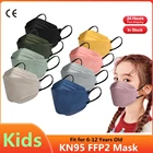 Подходит для 6-12 старых Morandi детская маска FFP2 Детские FPP2 маски одобренные KN95 Детские маски для лица FPP2 Mascarilla Infantil 4Ply FFP2Mask малыш