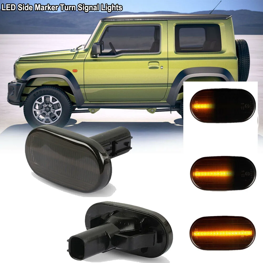 

2 шт., 1 динамик, 1 светодиод, 1 боковой 1 маркер, 1 поворотный фонарь s 1 для 1Suzuki Jimny JB64W JB74 JB23 JB64, дверной Талия, брызговик, светильник воротник