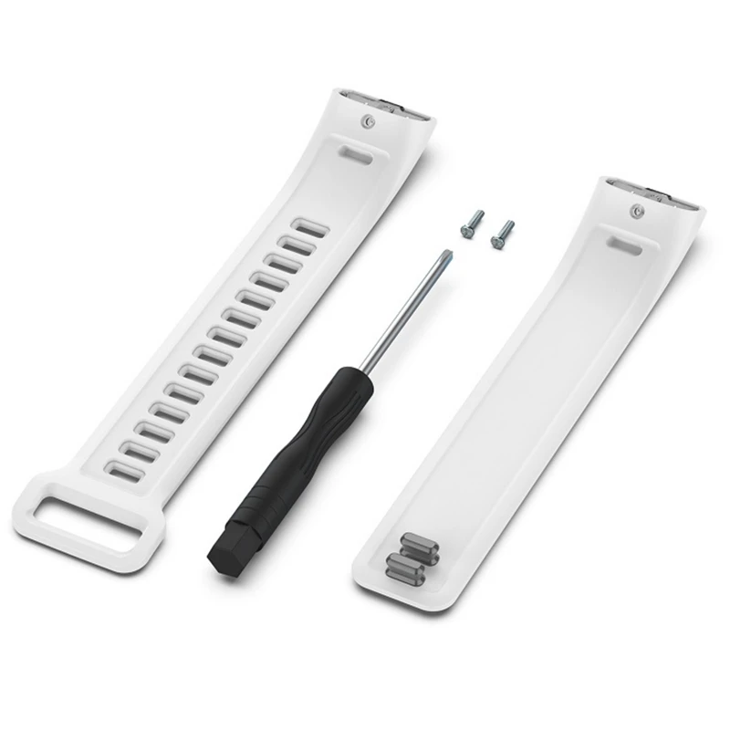 2 шт Силиконовые часы браслет ремешок для HUAWEI Band2 Pro/ Band2/ ERS B19/ERS B29 Смарт белый и
