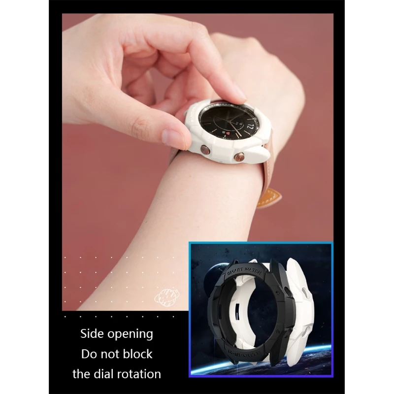 

Dust-proof TPU Watch Cover Protector Bumper Case for -Galaxy Watch 3 41mm Smart Watch H3CA