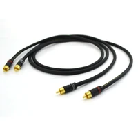pair hifi audio 5n ofc pure copper interconnect cable with nakamichi rca plugs rca to rca extemsion cord