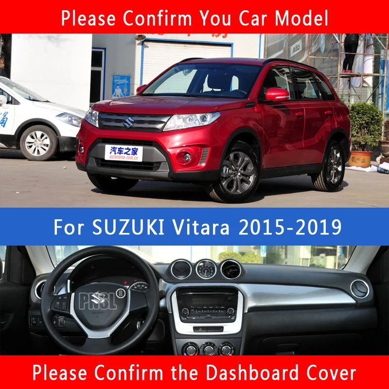 PNSL коврик для приборной панели автомобиля Suzuki Vitara 2015-2019 защита от солнца