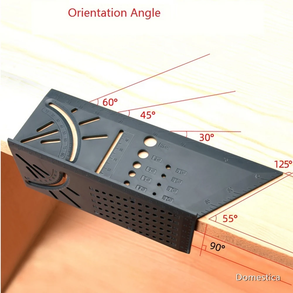 

Деревообрабатывающая трехмерная позиционирующая линейка многофункциональные Плотницкие квадратные отверстия позиционирование измерительная линейка измерительный инструмент