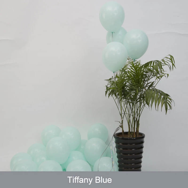 Tiffanyblue Macaroon 50~ 100 шт./пакет 10in латексных воздушных шаров с 33 Цвета надувные свадебные украшения воздушный шар с надписью "Happy Birthday" Вечерние материалы воздушных шаров - Цвет: Tiffanyblue Macaroon