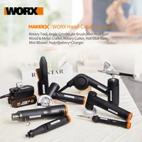 worx 20v makerx tool set rotary tool angle grinder air brush heat gun wood metal crafter rotary cutter hot glue gun mini blower