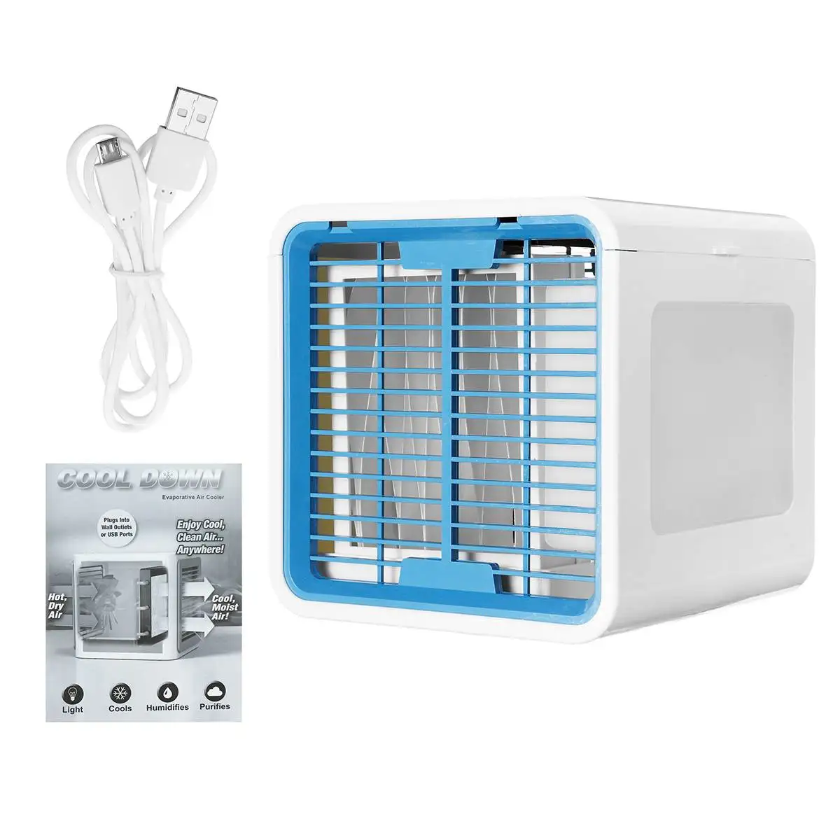 

Portable Air Cooler Air Personal Space Cooler Conditioner Cooling Fan Purify Humidifier The Quick & Easy Way to Cool Any Space