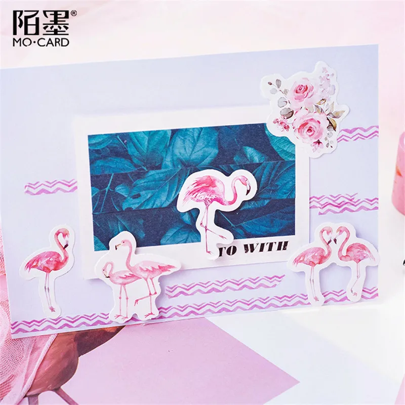 45 шт./упак. Kawaii notebook милый Фламинго планировщик с узором школьный журнал офисные