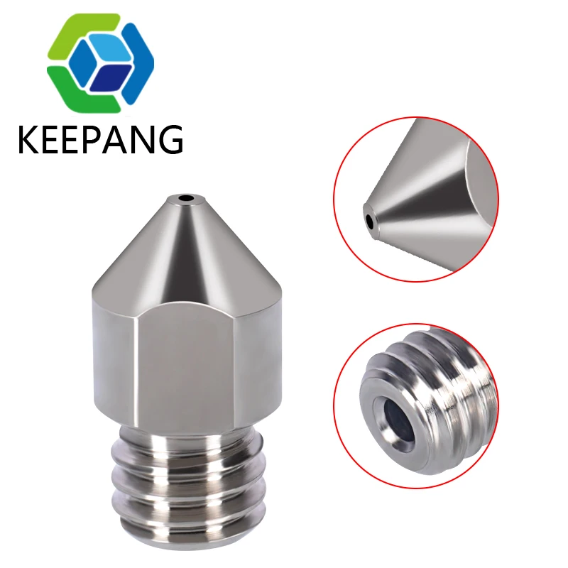 Высокопрочные сопла из титанового сплава TC4 MK8 коррозионно-стойкие для Ender 3 CR10 5 Two