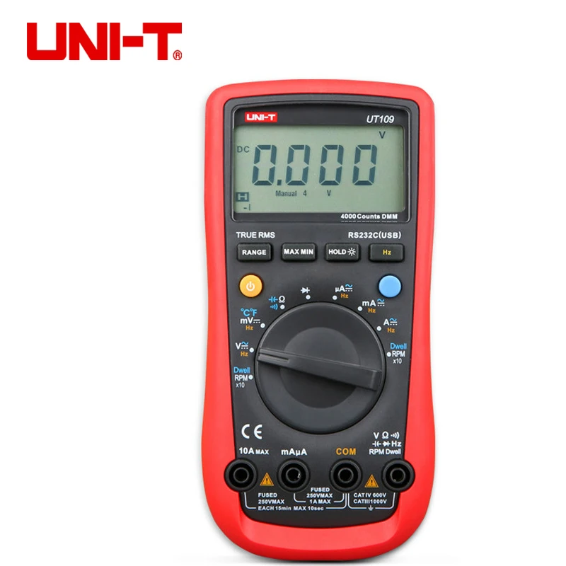 UNI-T UT109 портативный автомобильный многофункциональные метры Автоматический