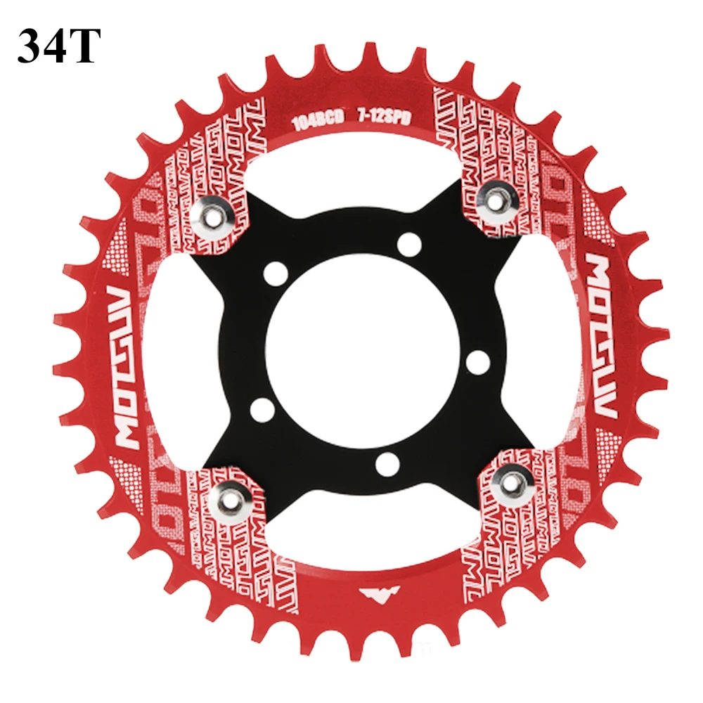 elektrische fahrrad kettenblatt mit e bike 104bcd adapter schrauben für bafang mitte antrieb motor radfahren ersatz teile 32t 34t 36t free global
