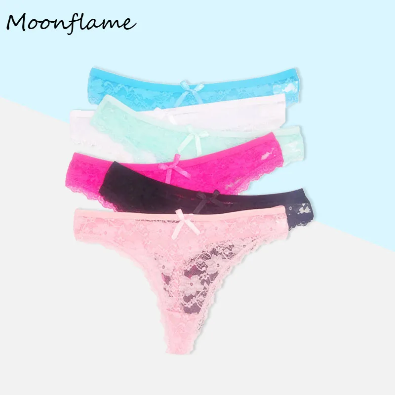 Moonflame 5 шт./лот Новое поступление 2021 женские хлопковые прозрачные кружевные