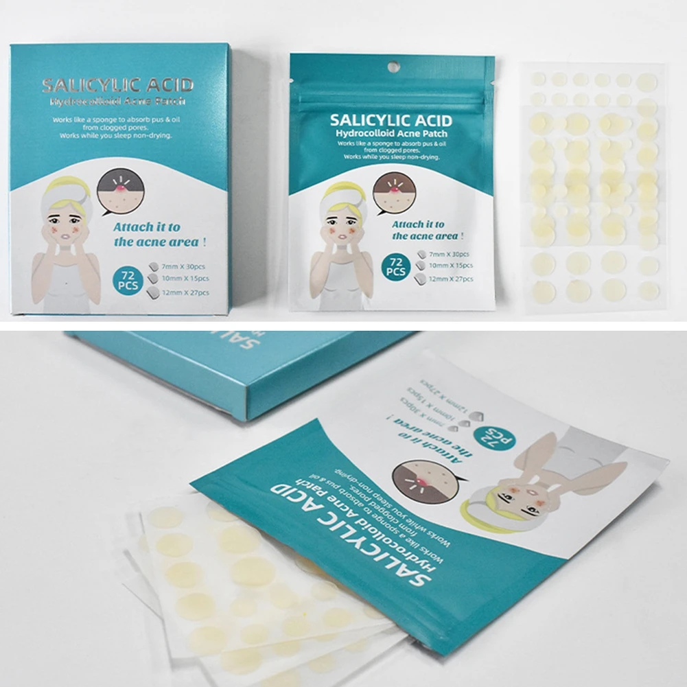72 шт. пластыри от прыщей и на лице | Красота здоровье