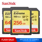 Карта памяти SanDisk Extreme SDHCSDXC SD Card 4K UHD 32 Гб 64 Гб 128 ГБ C10 U3 V30 150 МБс. (32 Гб: 90 МБс.) UHS-I Flash Card