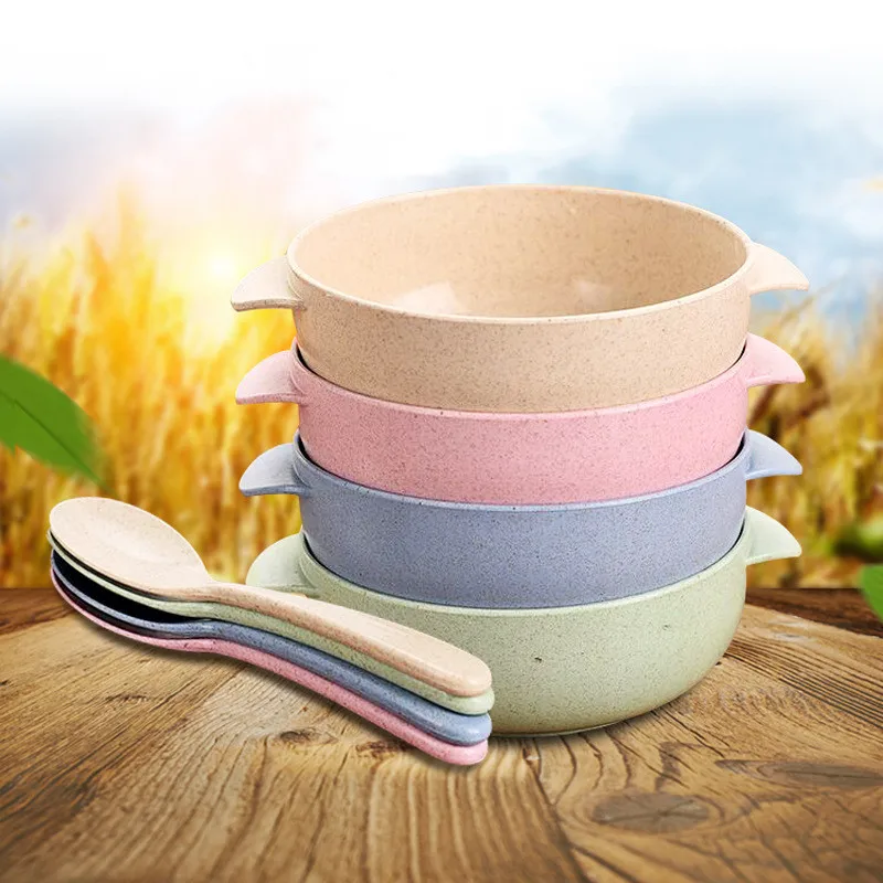 Набор посуды для кормления ребенка Экологически чистая тарелка малышей детские