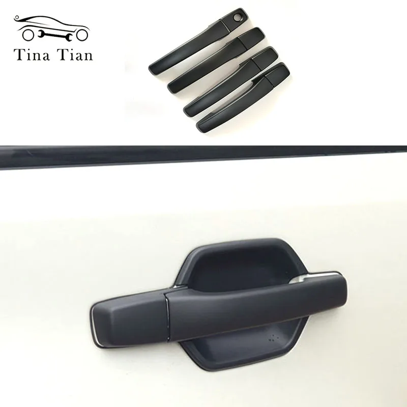 

For Mitsubishi Pajero 2007 2008 2009 2010 2011 2012 2013 2014 2015 2016 2017 2018 2019 2020 Black matte Outer Door Handle Cover