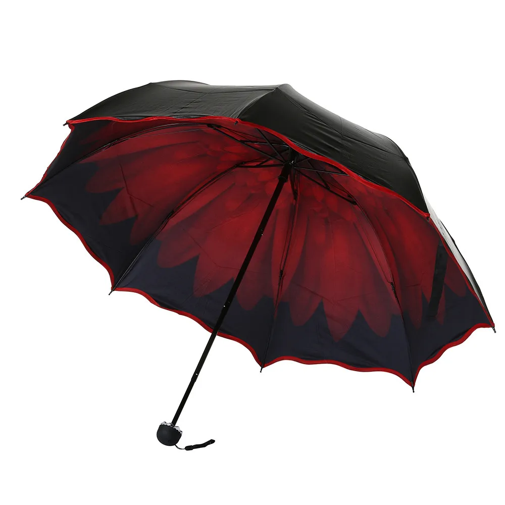 

Women's Umbrellas Lace Black Folding Umbrella Travel Rain Windproof Umbrella Folding Anti-uv Sun/rain Umbrella @25