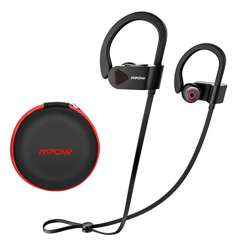 Black Earphone Mpow D8 Bluetooth беспроводные наушники IPX7 конструкционные водонепроницаемые спортивные наушники-вкладыши с микрофоном для спортзала PK Mpow пламя - Цвет: Black Earphone