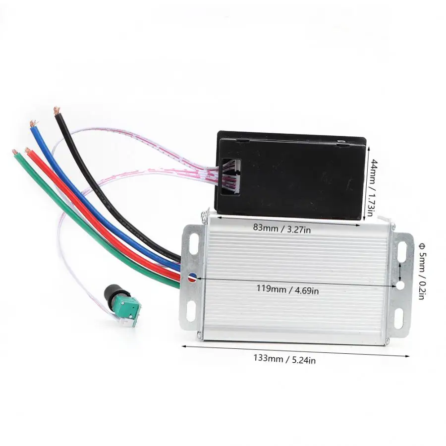 60A щетки DC Цифровой двигатель дисплея Скорость контроллер 12~ 60V регулитор скорости двигателя регулятора