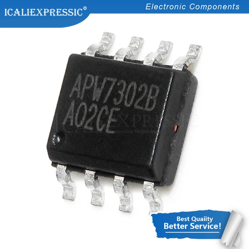 

5 шт. APW7302B SOP8 APW7302 SOP 7302 SOP-8 SMD apw730kai 2bkai