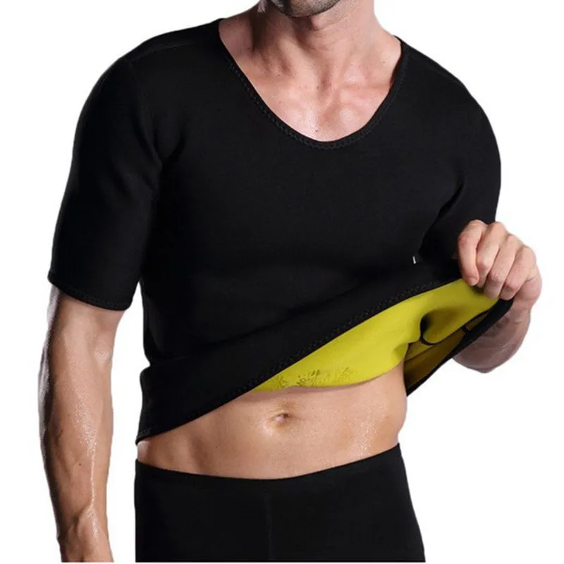 Мужской корсет с утягивающим эффектом и для похудения черный Корректирующее