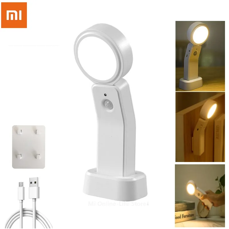 

Xiaomi Youpin Human Body Induction Lamp Bedroom Washroom Home Lighting LED Rechargeable 360 Degree Motion Sensor Night Light