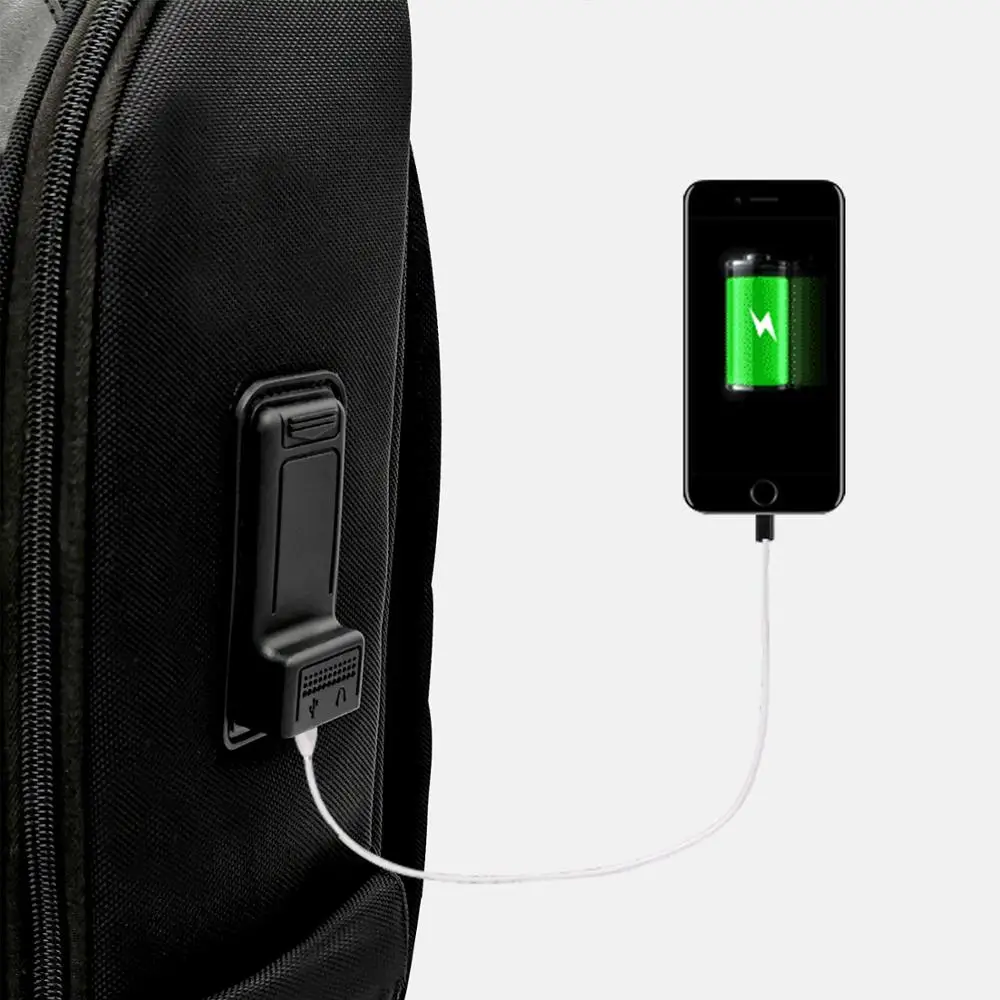 

High-tech fingerprint anti-theft backpack can charge mobile phones business fashion large-capacity computer bag men's travel bag